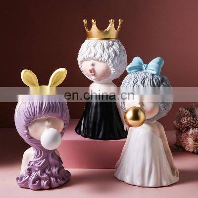 Nordic resin cartoon decorations sitting room porch children's room home decoration