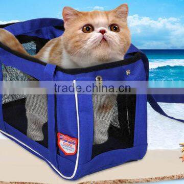 New Design Foldable Pet Carrier Cat with Mesh