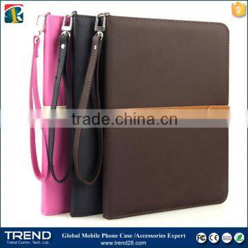 alibaba express protective folding ribbon leather case for tab 4