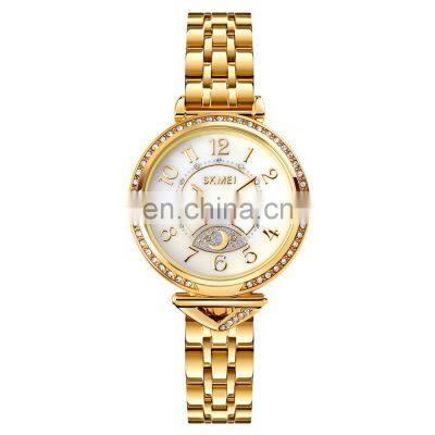 Luxury Brand Skmei 1658 Ladies Stainless Steel Strap Quartz Watch for Women Relojes de Mujer