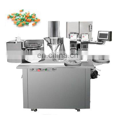 Hard Capsule Double Loader Auto Filling Machine Pharmaceutical Capsule Powder Filler Machine Price On Sale