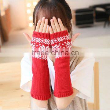 C58397S Factory cheap fashion winter ladies long knitted gloves