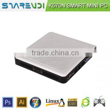 Exquisite win 7 barebone pc made in china Intel 1037u aluminium alloy chassis with bracket