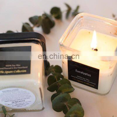 Customized Packing luxury wedding  gift box eco friendly scented candles soy wax tester fragrance candle for travel