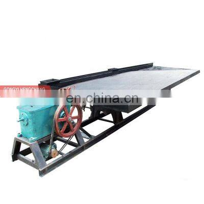 80% Recovery Rate Mineral Processing Machine Gold Mining Shaking Table Concentrator