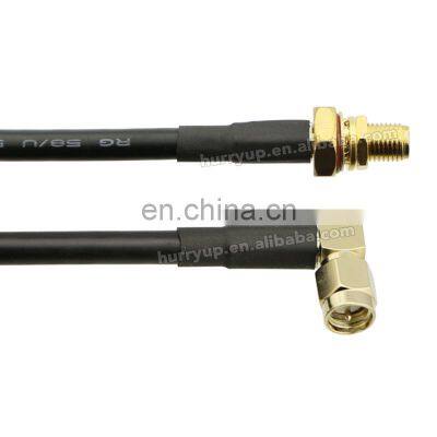 IP65 Waterproof RF Coaxial Cable Assembly SMA Male to Female RG58 SMA Cable