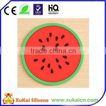 Watermelon design silicone cup coasters/cup mat