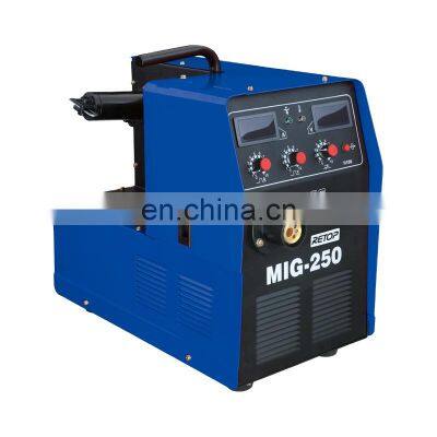 MIG-270I Igbt Mig Mag Semi-automatic Welding Inverter 15-20l/min 16.5-27.5v 50-270A 50/60HZ Blue 60% 85% Rated Duty Cycle