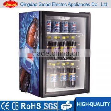 Commercial use 98L Mini display glass dooor refrigerator showcase