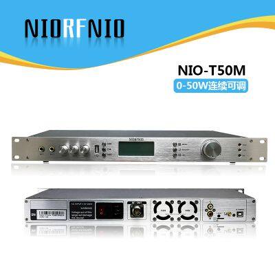 NIORFNIO T50M 50WFM FM transmitter with high power USB playback for farm community applications