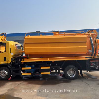 Isuzu 4 * 2 joint dredging vehicle made in China