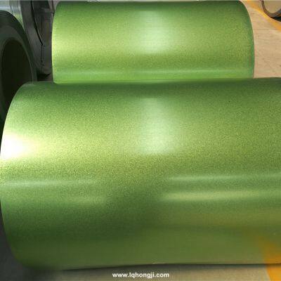 Aluminum-zinc-plated color coils can be made into temperature-indicating coatings