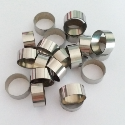 Stainless steel ring, sensor shielding shell, electronic component protective shell, made of SUS301 stainless steel material, can be customized and processed according to customer design dimensions.