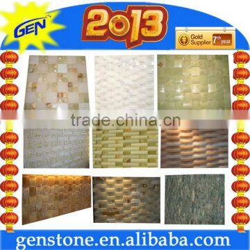 Decorative Polished Natural Onyx Stone Mosaic