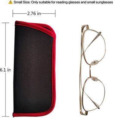 Promotion Customized Eyeglass Case Sleeve Protective Soft Neoprene Sunglasses Pouch Bag photo-3