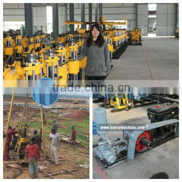 2013 Hot! Hydraulic Rig for Rock Sampling, 150 Meter water well drlling rig