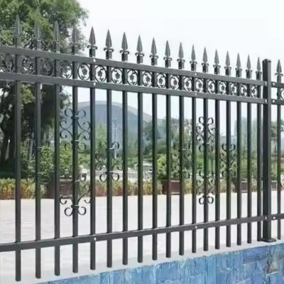 Wrought Iron Garden Fence, Durable Privacy and Security Fencing Panel for Villa Boundary photo-2