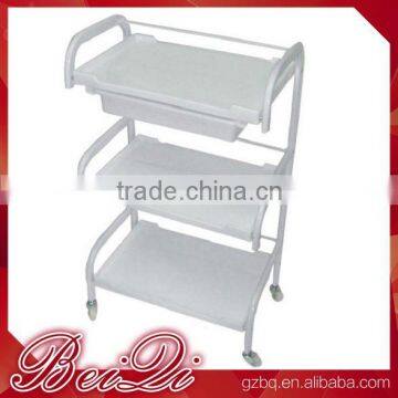 Beiqi Wholesale Salon Hairdresser Barber Hair Beauty Storage Salon Trolley Drawers Colouring Spa Cart