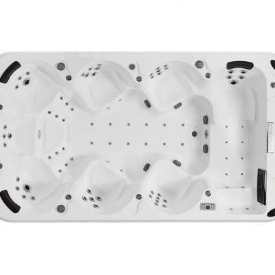 Smart Outdoor Infinity Swimming Pool Villa Family Surfing Temperature-controlled Finished Acrylic Private Pool no End; photo-2