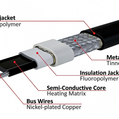220V/230V/380V Low Temperature Anti-Coagulation Anti Freeze Heat Tracing Cable-Iecex EAC Certification photo-3