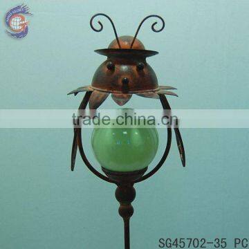 glow in the dark decorative ladybug garden stick