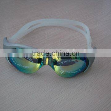 mirror coated swimming goggles with anti-fog,UV protection