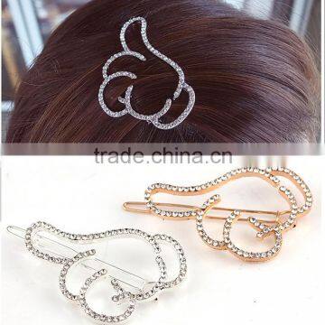 Rhinestone Side Clamp Clip, Thumb Finger Clip ,hair Clips photo-5