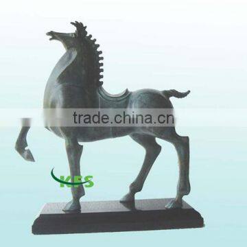 Bronze abstract horse art decor