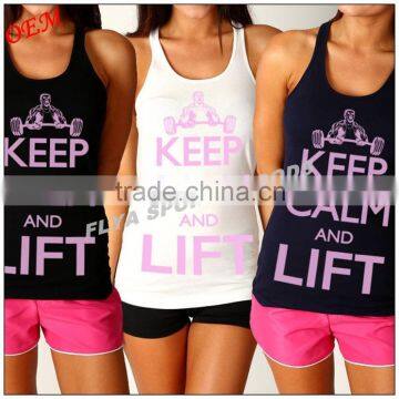 WOMENS NEW Y-Back T-Back Gym Singlets Stringer Training Tank Top