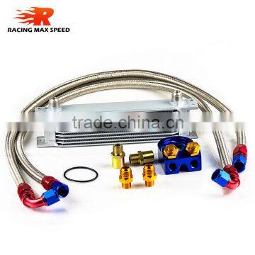 wholesale universal racing car row 10 oil cooler