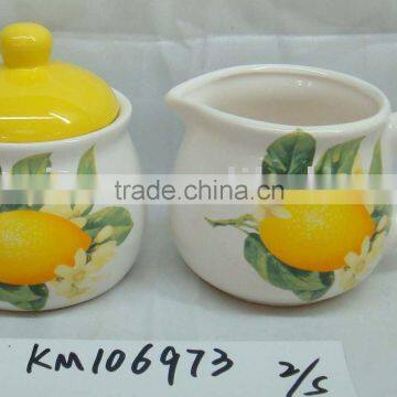 New ceramic sugar pot&milk mug