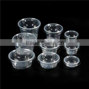 Plastic Sauce Cup With PET Cover / 4oz PS Disposable Transparent Cup photo-5