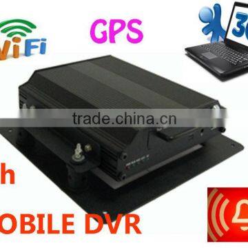 3G GPS WIFI Full function 4 Channel Hard Drive Bus Vehicle Mobile DVR