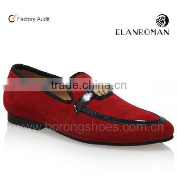 Red slip-on casual men leather shoes driving loafer shoe                        
                                                Quality Choice