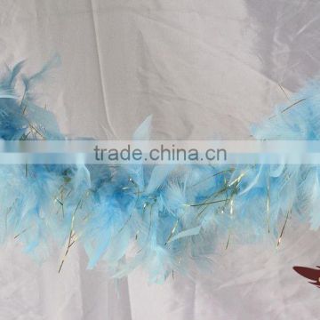 Artificial Feather Boa 45g Chandelle Feather Boa Gold Lurex And Feather Plumes Scarf