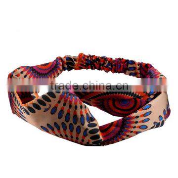 Fashion elastic silk headband