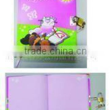 lock diary/secret diary/girl diary italian pu notebook