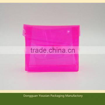 Clear colorful PVC bag for nail polish , brush , personal care , beauty item , skin care