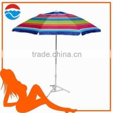 210CM*8K striped color steel handle umbrella