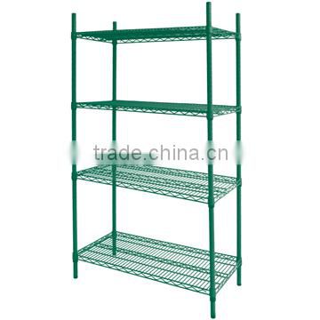 Competitive price Green epoxy wire shelving French wire shelves Freezer wire shelf rack