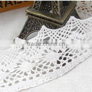 Ivory crochet 100% cotton lace trim