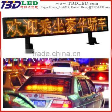 advertising led taxi display panel,led car movign message screen sign board,led taxi display sign for car rear window