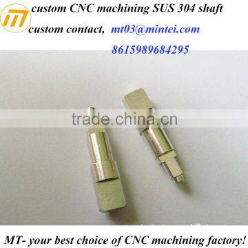 Dongguan factory custom precision cnc machined/ machining stainless steel knurled shaft