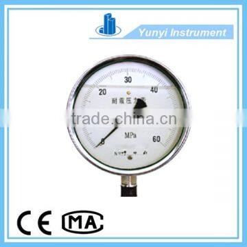 Ultrahigh pressure shock-resistant oil pressure gauge