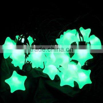 waterproof led big star string light for tree decoration