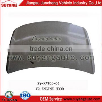 SUYANG FAW V2 metal engine hood chinese auto spare parts