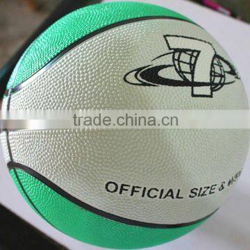 custom print logo rubber basketbal size 7