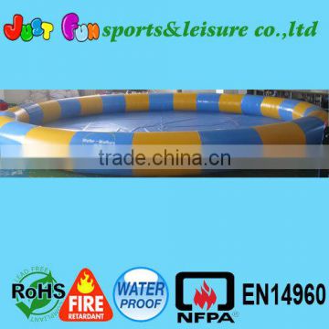 hot selling blue and yellow inflatable water pool