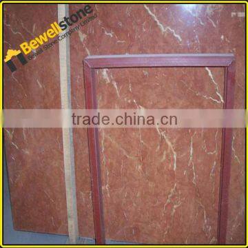 Wholesale prefabricated Rosso Alicante marble slab