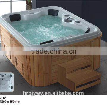 4 people white Luxury Massage Bathtub SPA-012